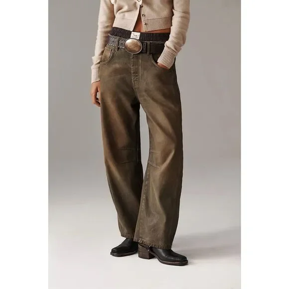 New Free People We The Free Good Luck Coated Jeans Size 31 - Picture 5 of 9